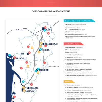 Découvrez la cartographie des projets soutenus par Sillon Solidaire en 2016