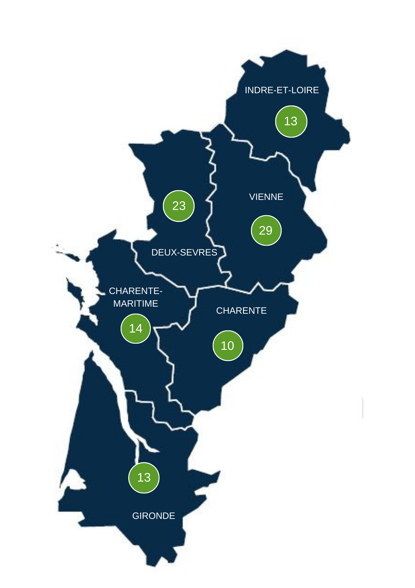 carte projets soutenus departement fondation carbone