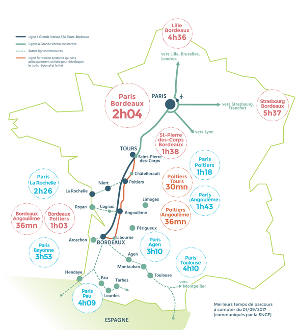 carte reseau France